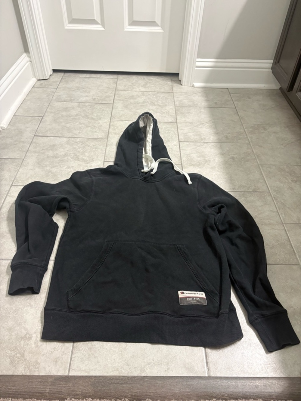 Champion Unisex Black Pullover Hoodie